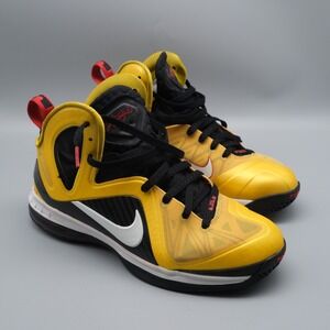 Nike LeBron 9 Elite Taxi Basketball Shoes Men's Size 9 Yellow Black 516958-700